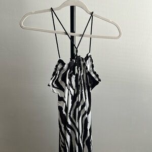 Black & White Zebra Print Dress
